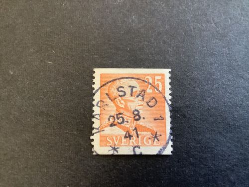 Gustaf V profil höger facit nr 277 praktstämplat KARLSTAD 1