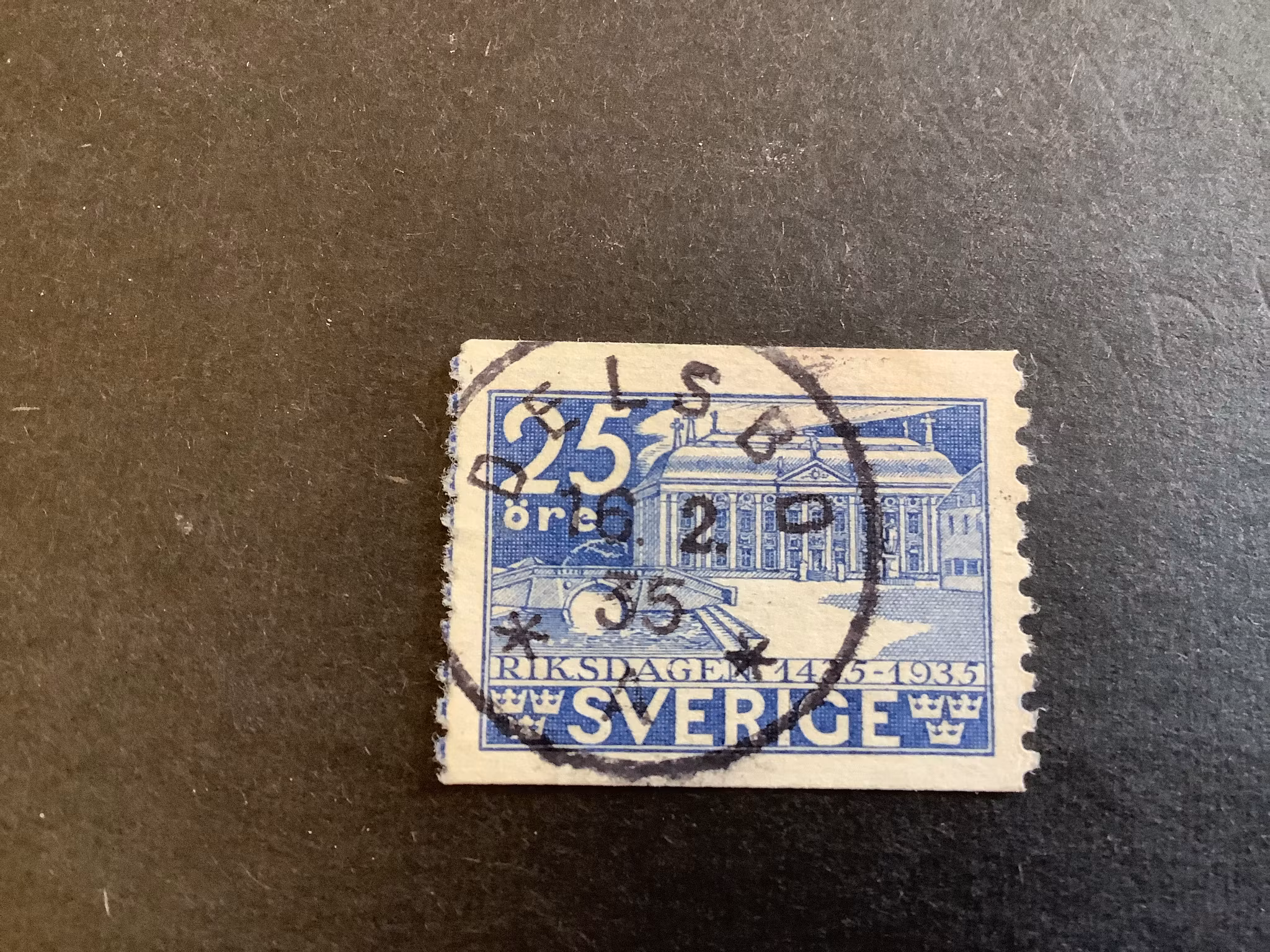 Riksdagen facit nr 243 praktstämplat DELSBO