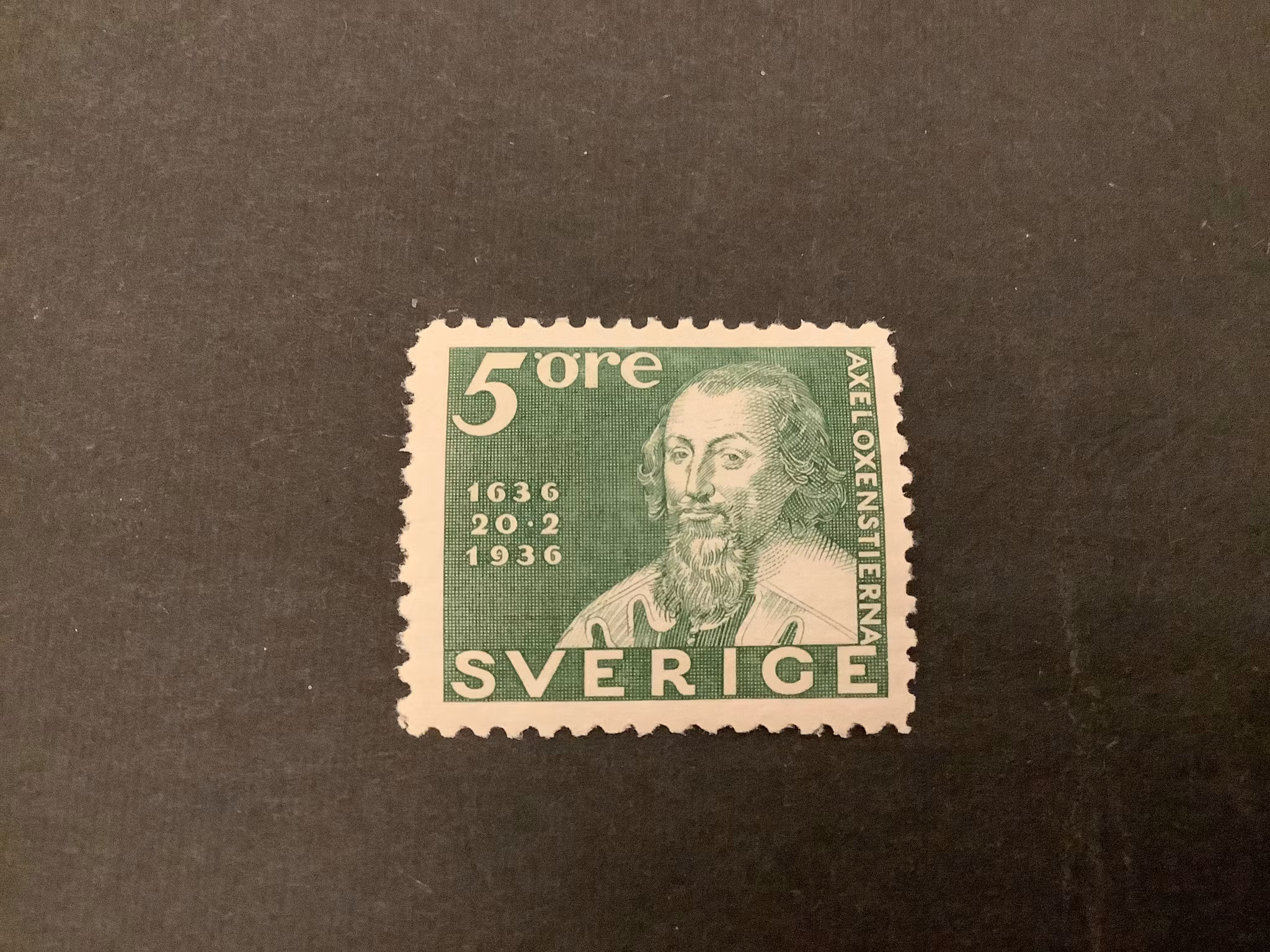Postverket ostämplat med dubbelprägling, facit nr 246 C