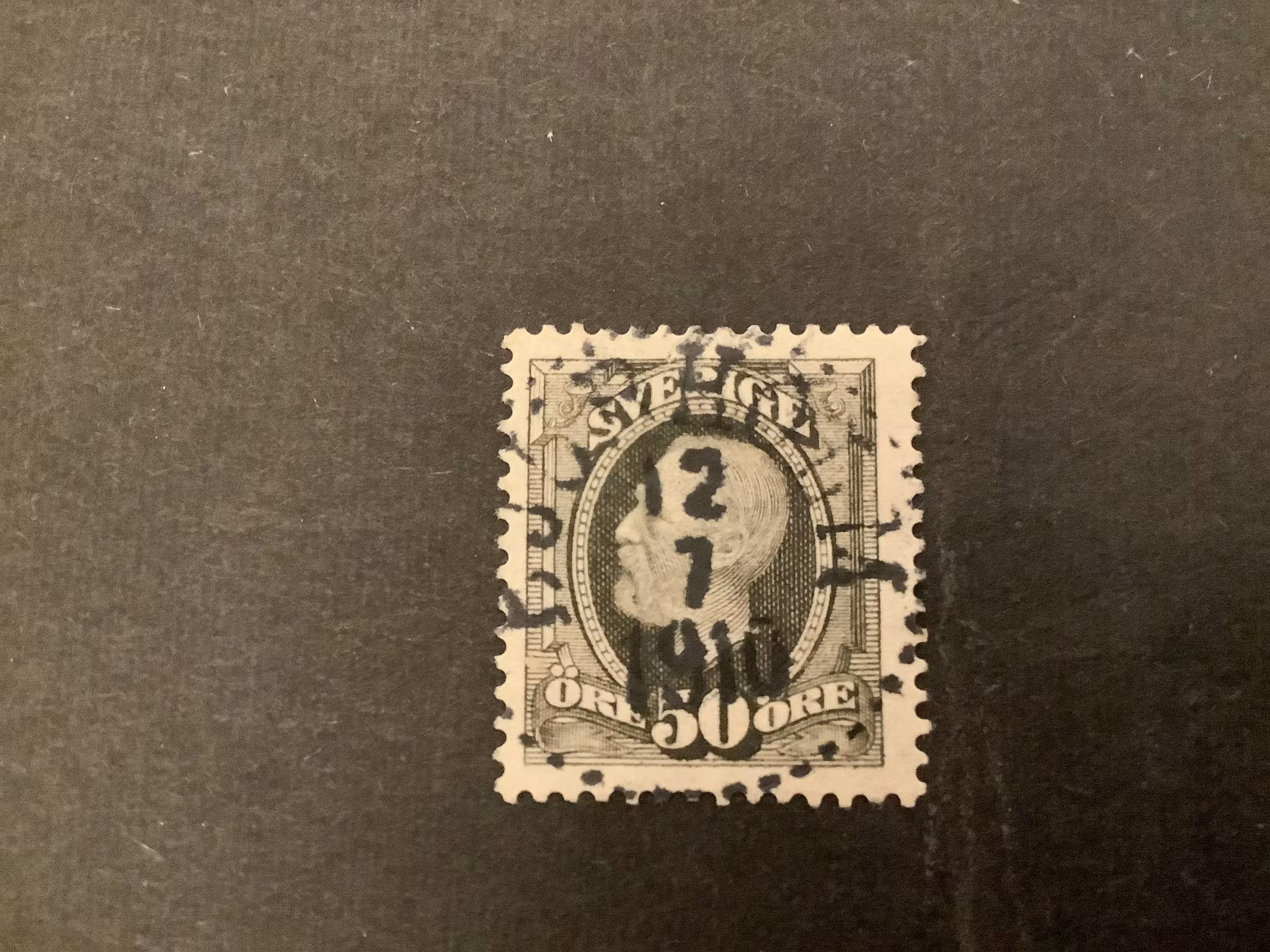 Oscar II facit nr 59 praktstämplat BJURHOLM