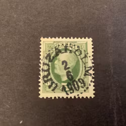 Oscar II facit nr 52 praktstämplat BRUZAHOLM