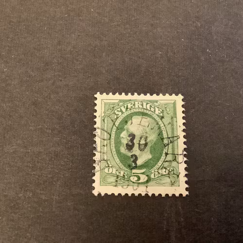 Oscar II facit nr 52 praktstämplat BRÖTJEMARK