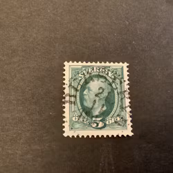 Oscar II facit nr 52 praktstämplat BURSERYD