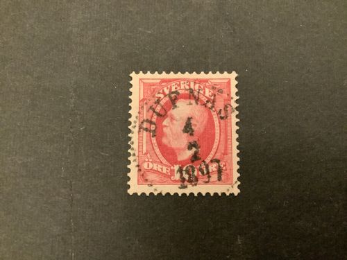 Oscar II facit nr 54 praktstämplat DUFNÄS