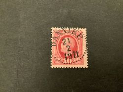 Oscar II facit nr 54 lyxstämplat DANNIKE