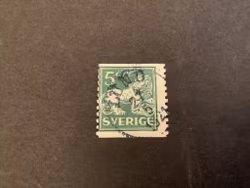 Stående lejon TYP I facit nr 140 A stämplat märke