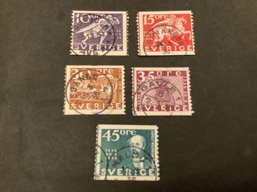 Postverket stämplat med lödskarsvslinjer