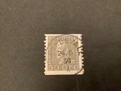 Gustaf V profil vänster facit nr 192 stämplat med lödskarvslinje