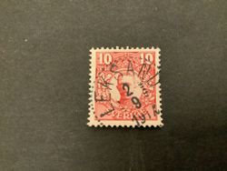 Gustaf V i medaljong facit nr 82 praktstämplat LEKSAND
