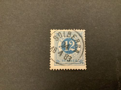 Ringtyp T 13 facit nr 32 praktstämplat SOLBERGA