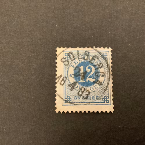 Ringtyp T 13 facit nr 32 praktstämplat SOLBERGA