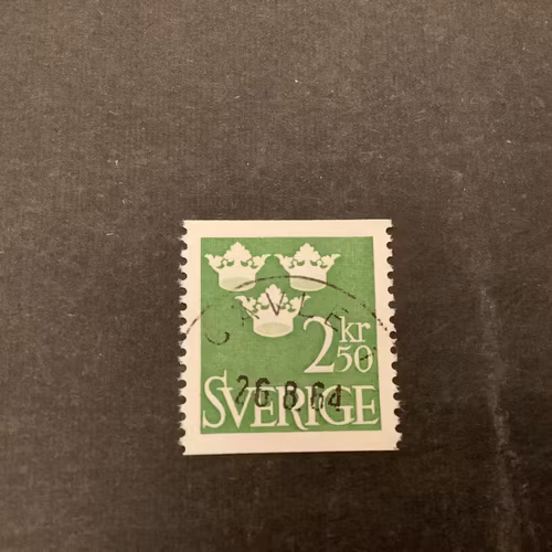 Tre kronor facit nr 313 praktstämplat GÄVLE 1