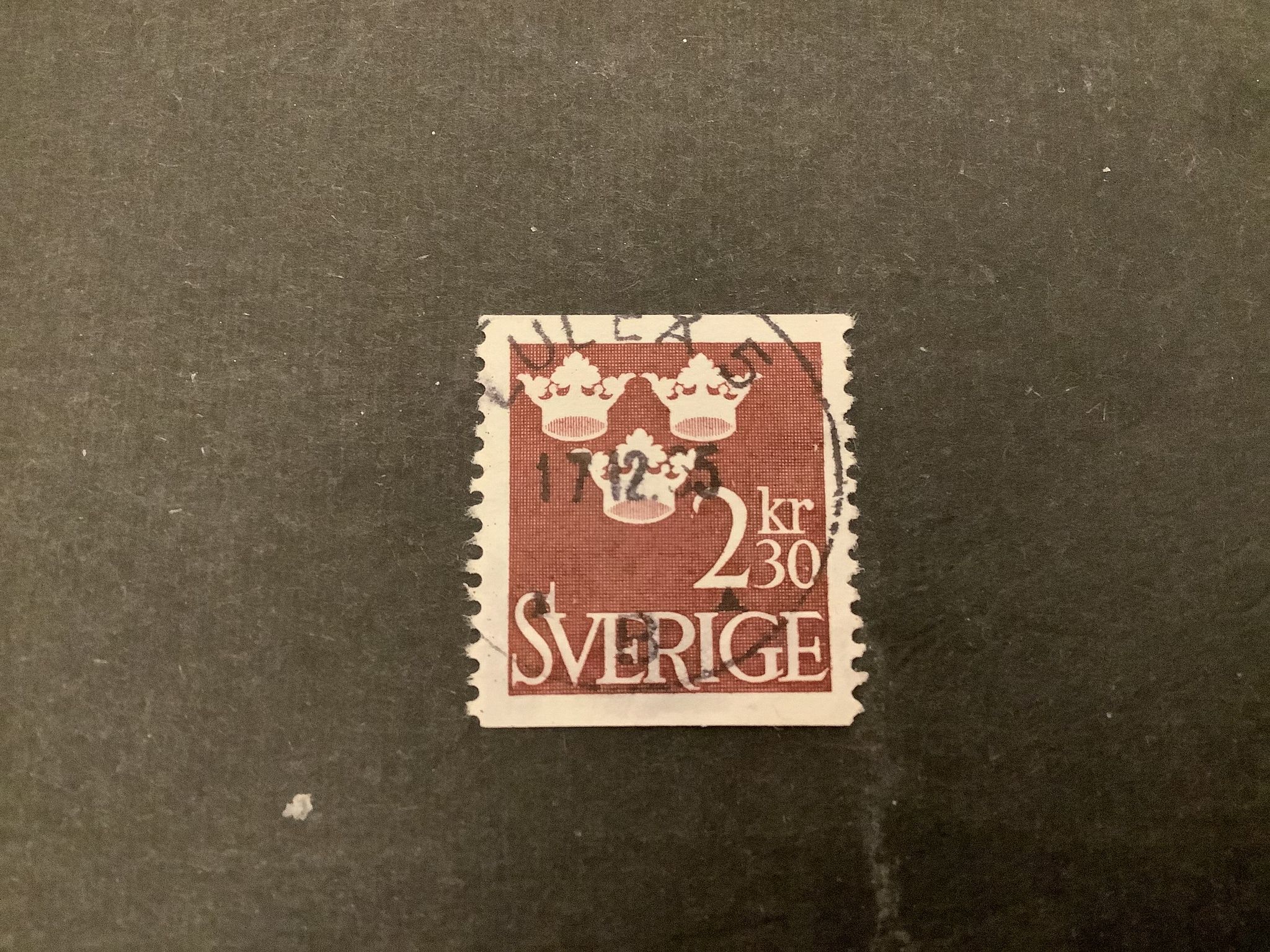Tre kronor facit nr 312 praktstämplat LULEÅ 5