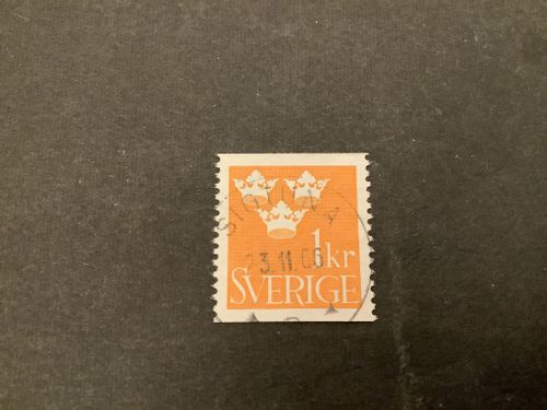 Tre kronor facit nr 294 praktstämplat SIGTUNA