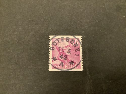 Gustaf V profil höger facit nr 280  lyxstämplat GÖTEBORG 1