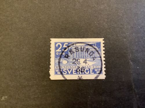 Riksdagen facit nr 243 praktstämplat RÅSUNDA