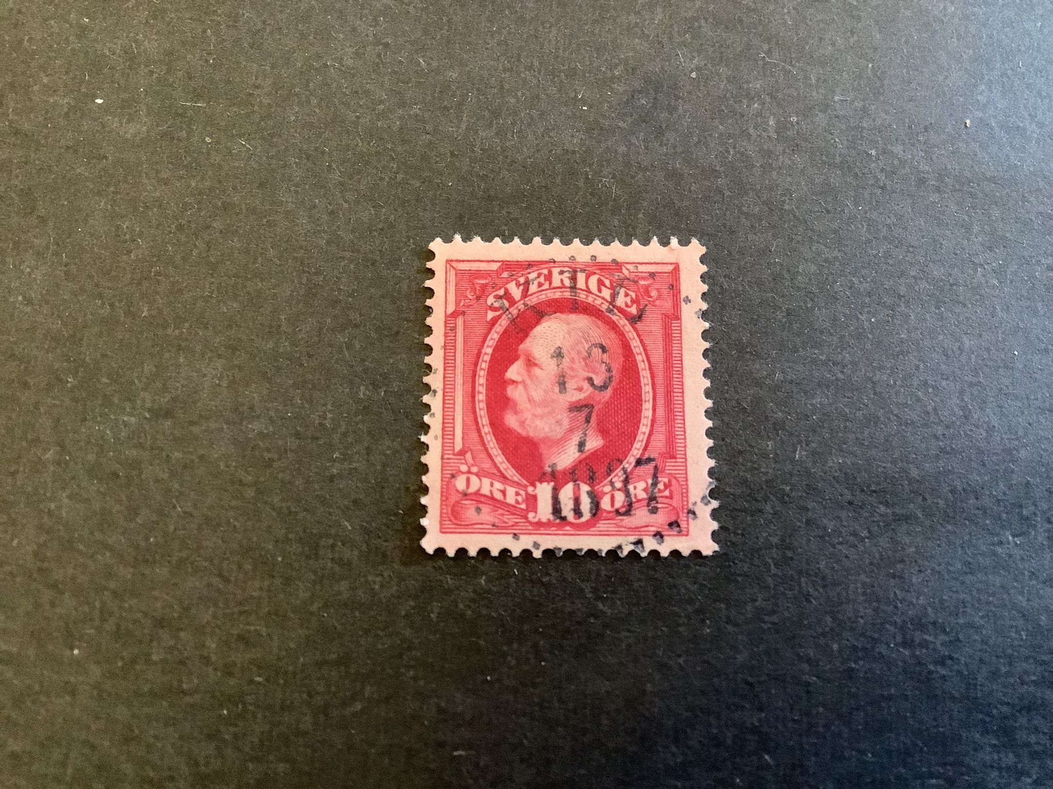 Oscar II facit nr 54 lyxstämplat KIL