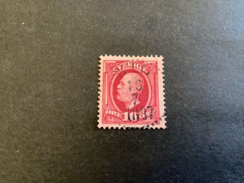 Oscar II facit nr 54 lyxstämplat KIL