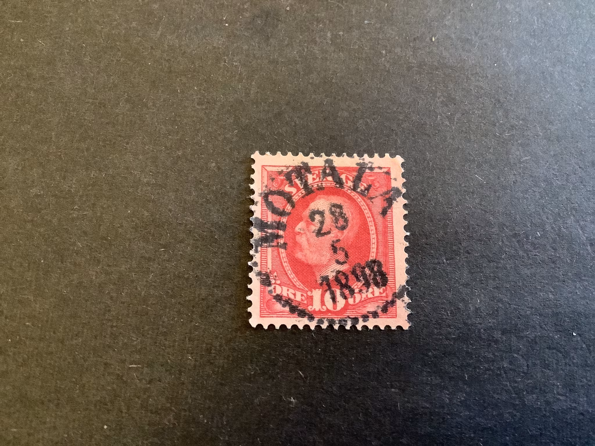 Oscar II facit nr 54 praktstämplat MOTALA