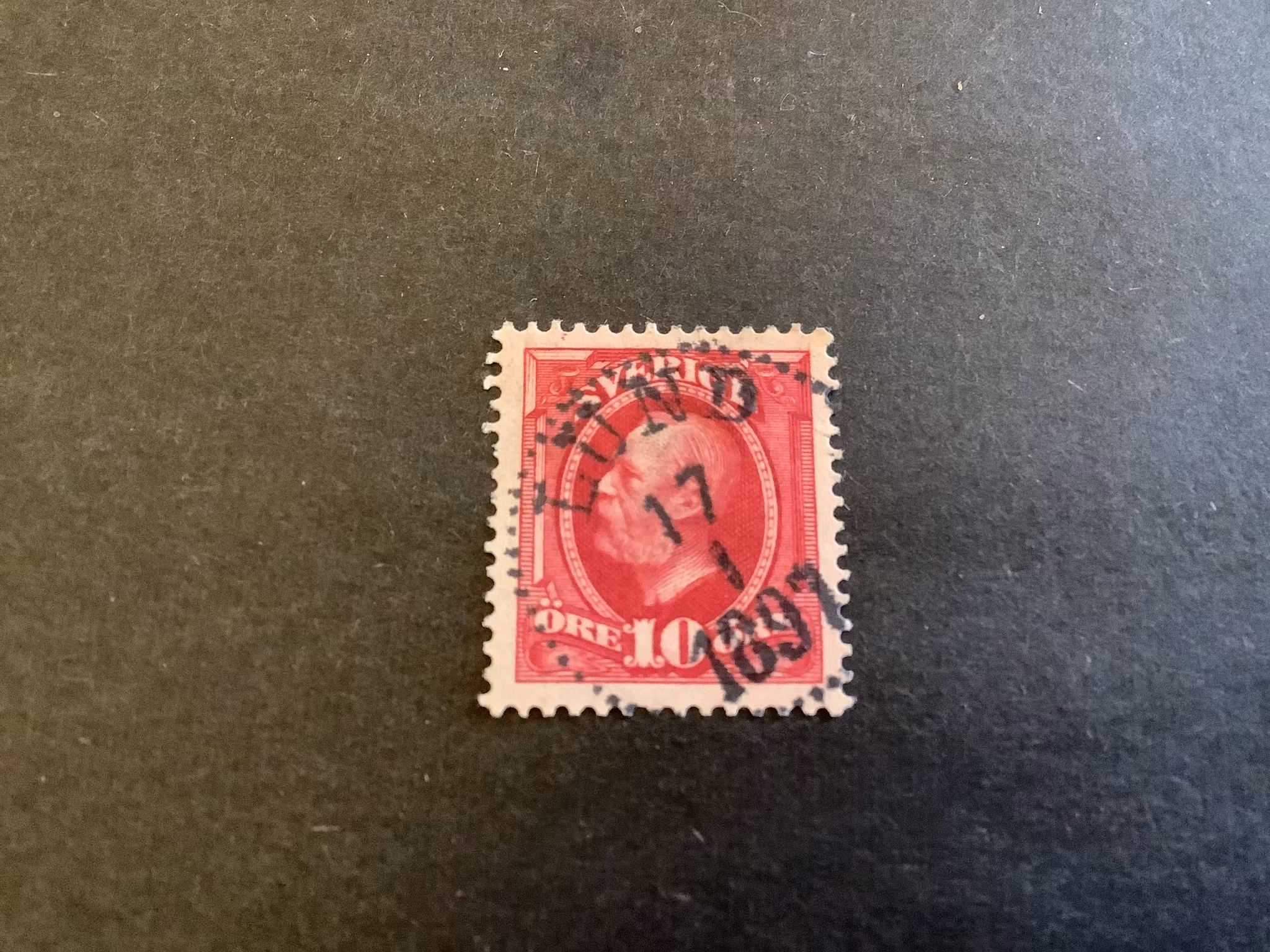 Oscar II facit nr 54 praktstämplat LUND