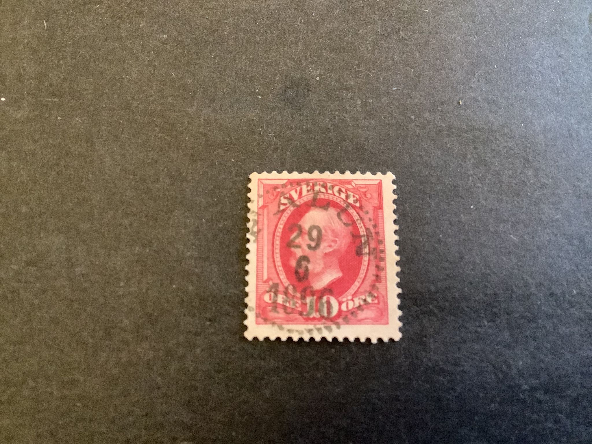 Oscar II facit nr 54 lyxstämplat FALUN