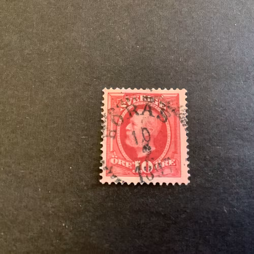 Oscar II facit nr 54 praktstämplat BORÅS