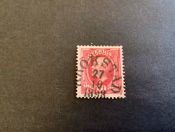 Oscar II facit nr 54 praktstämplat KROKSTAD