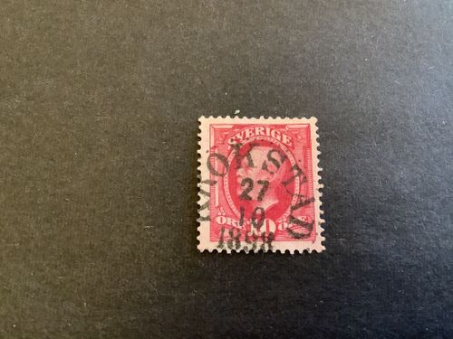 Oscar II facit nr 54 praktstämplat KROKSTAD
