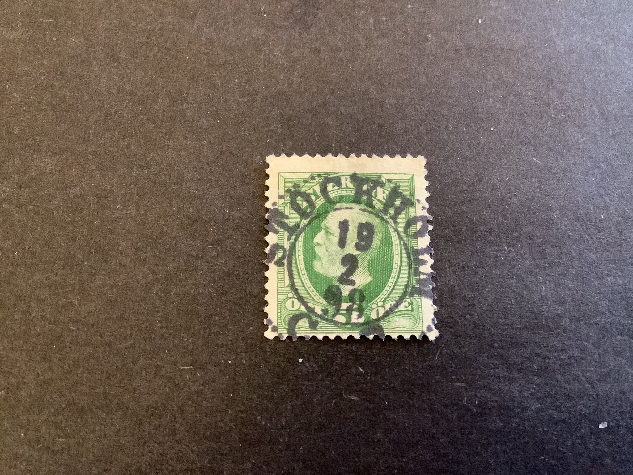 Oscar II facit nr 52 praktstämplat STOCKHOLM