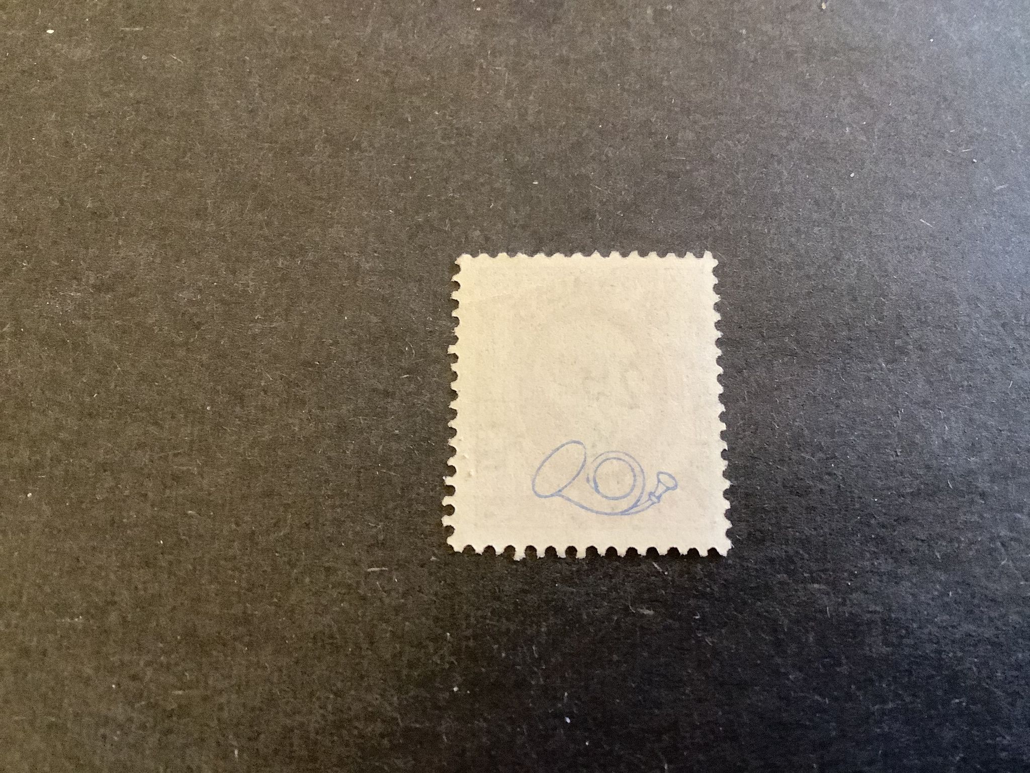 Oscar II posthorn praktstämplat HUDIKSV-LJUSD. A UPP