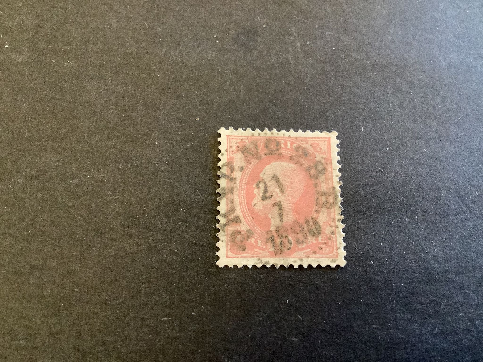 Oscar II posthorn praktstämplat PKXP No 28 B