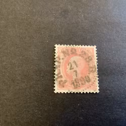 Oscar II posthorn praktstämplat PKXP No 28 B