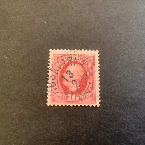 Oscar II facit nr 54 praktstämplat HUSKVARNA