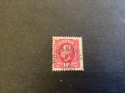 Oscar II facit nr 54 praktstämplat FORSERUM