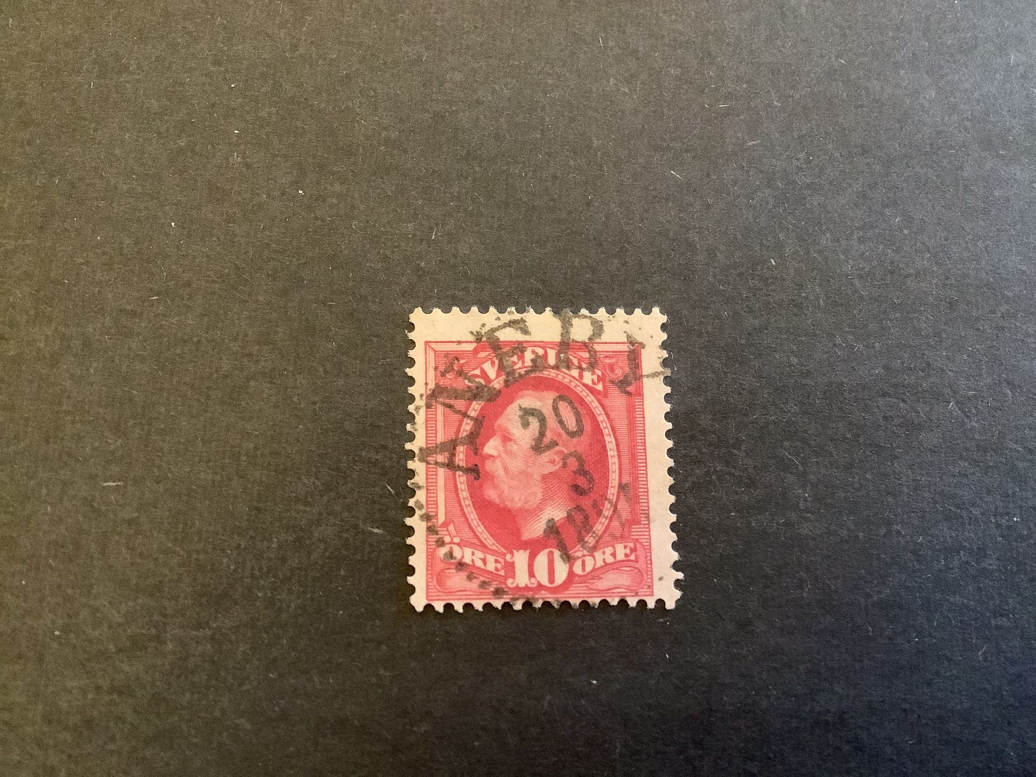 Oscar II facit nr 54 praktstämplat ANEBY