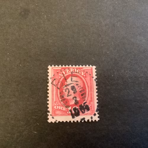 Oscar II facit nr 54 praktstämplat BIE