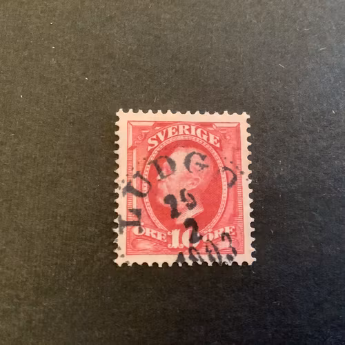 Oscar II facit nr 54 praktstämplat LUDGO