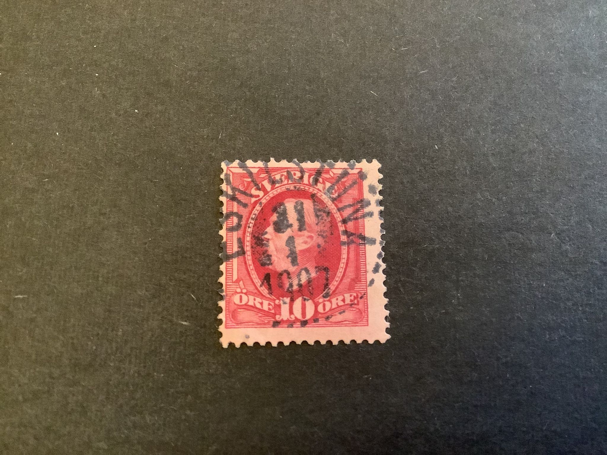 Oscar II facit nr 54 praktstämplat ESKILSTUNA