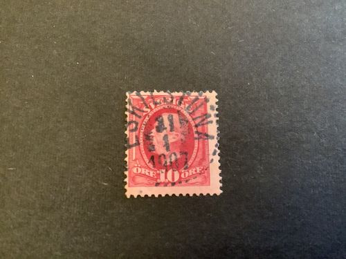 Oscar II facit nr 54 praktstämplat ESKILSTUNA