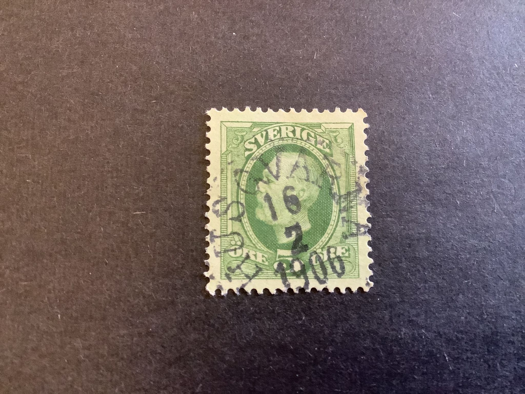 Oscar II facit nr 52 praktstämplat HUSQVARNA