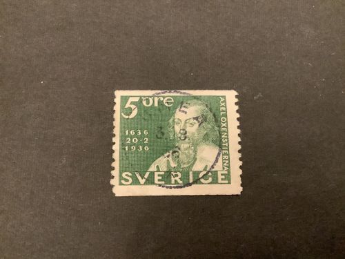 Postverket facit nr 246 A stämplat med dubbelprägling