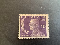 Gustaf V 70 år stämplat märke facit nr 227