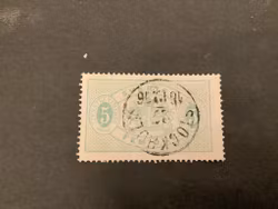 Tjänstefrimärke T 14 facit nr TJ 3 stämplat märke