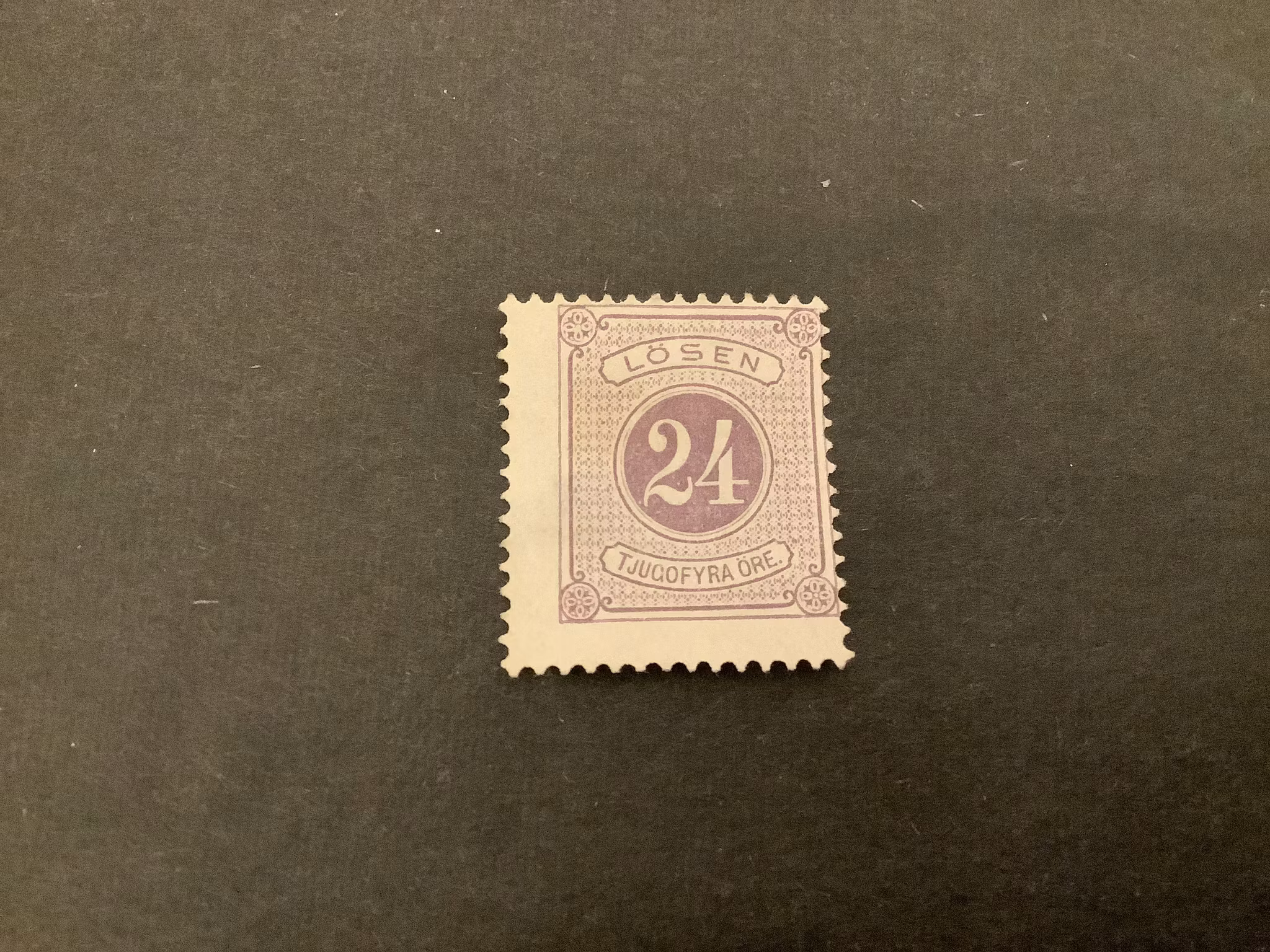 Lösen T 13 ostämplat märke, facit nr L 17