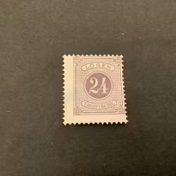 Lösen T 13 ostämplat märke, facit nr L 17