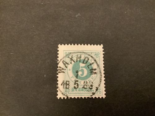 Ringtyp T 13 facit nr 30 praktstämplat WAXHOLM