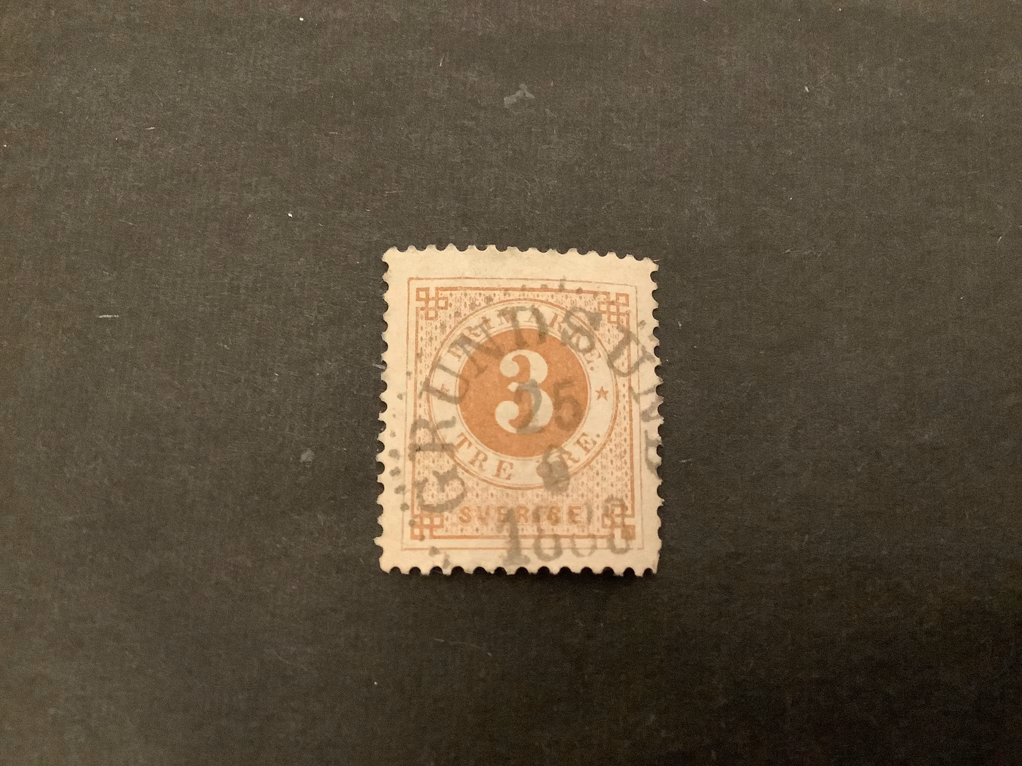 Ringtyp T 13 facit nr 28 praktstämplat GRUNDSUND