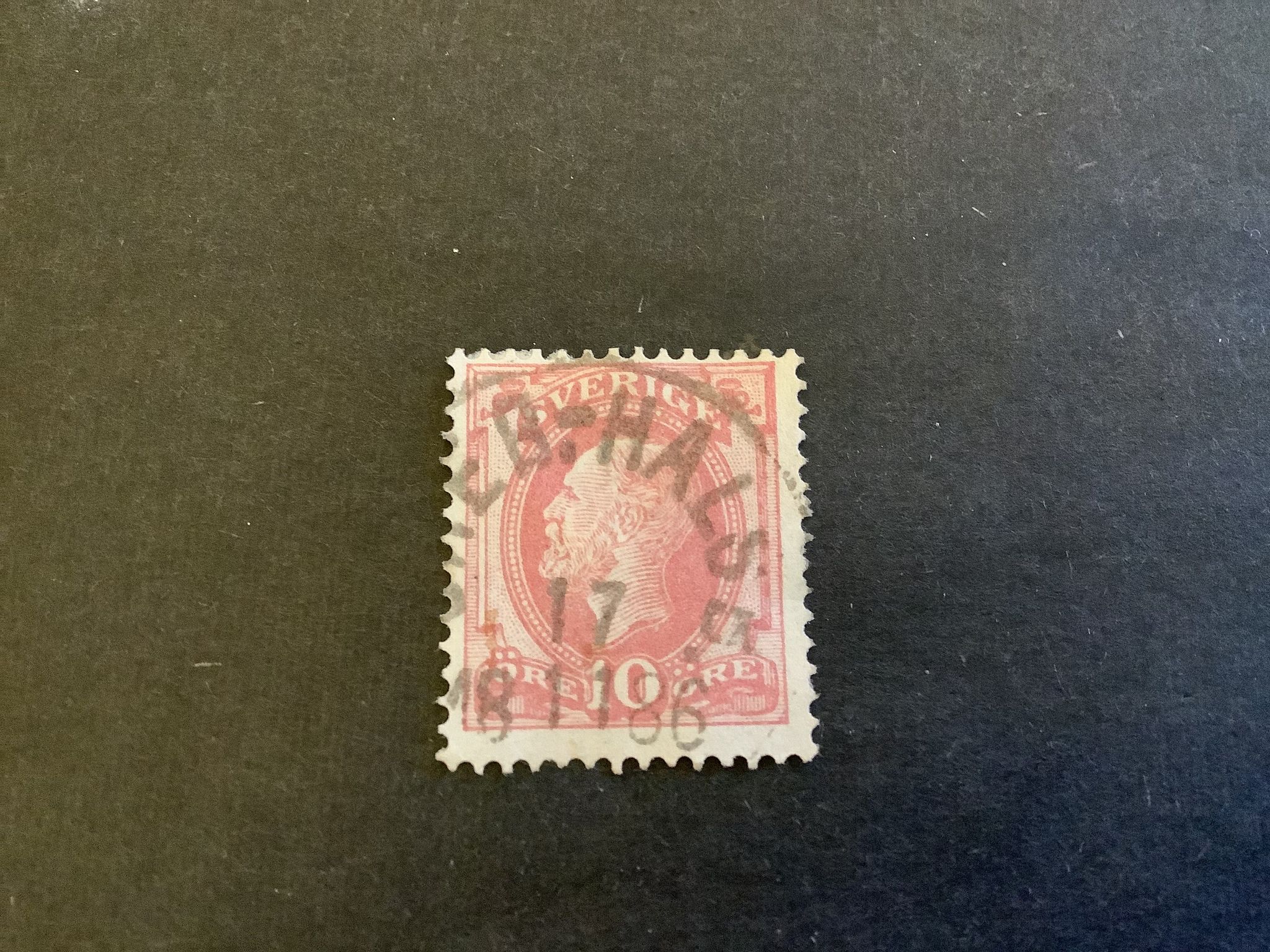 Oscar II posthorn praktstämplat ÖREB.-HALLSBERG