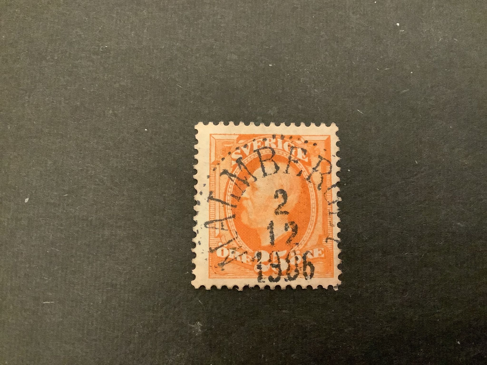 Oscar II facit nr 57 praktstämplat MALMBERGET