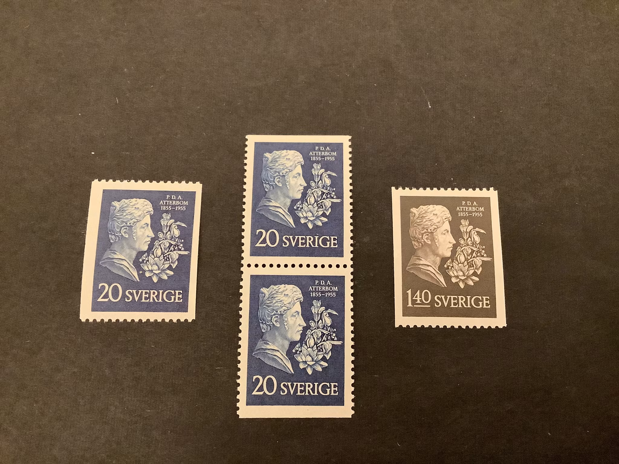 Atterbom facit nr 476-477 postfrisk serie